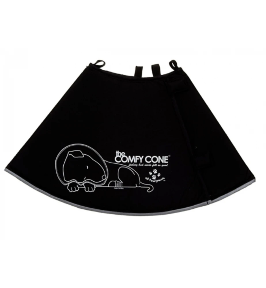 Comfy Cone (Hondenkraag) - Zwart