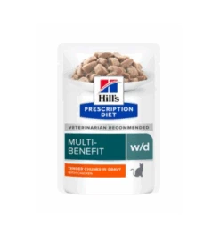Hill's PD W/D Multi-Benefit Maaltijdzakjes Met Kip - 12 X 85 Gram